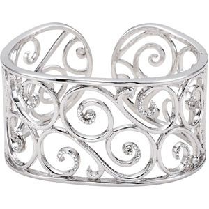 1/2 ct tw Diamond Cuff Bracelet