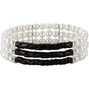 Freshwater Cultured Pearl Triple Row 7