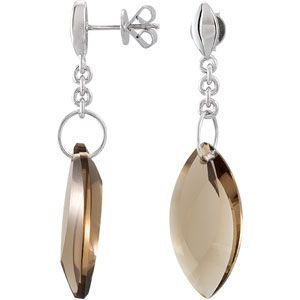 Genuine Smoky Quartz Earrings