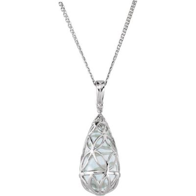 Genuine White Quartz Charm