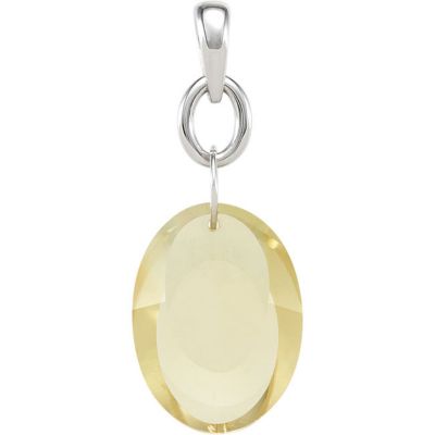 Genuine Lime Quartz Pendant