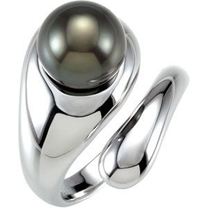 Tahitian Cultured Pearl Bypass Ring