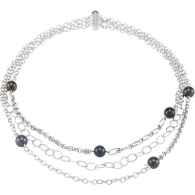 Freshwater Cultured Black Pearl 18