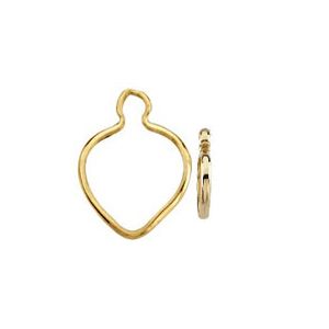 Heart Cinch Bezel Dangle