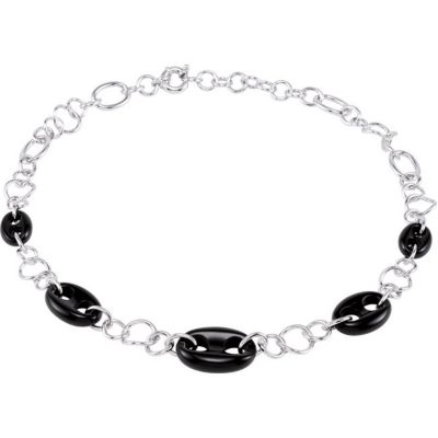Genuine Onyx Marine Link Necklace 