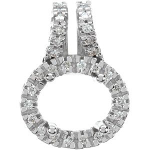 Diamond Semi-mount Pendant