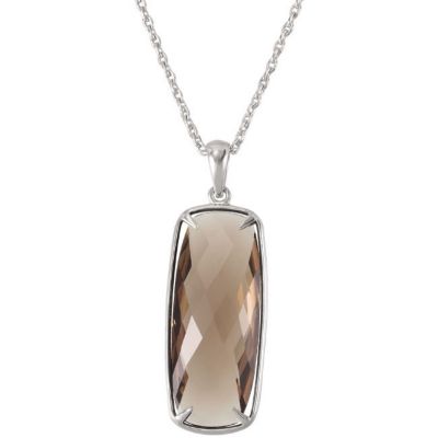 Genuine Smoky Quartz Pendant