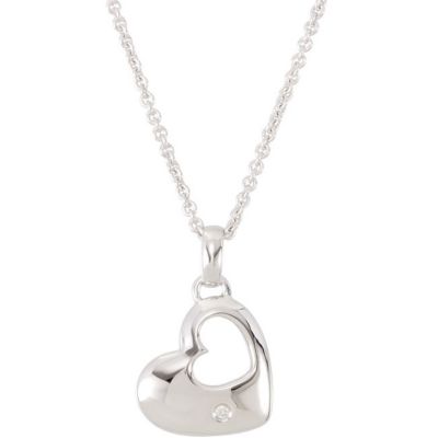 .01 ct tw Diamond Heart 18