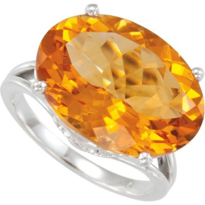 Genuine Citrine Ring