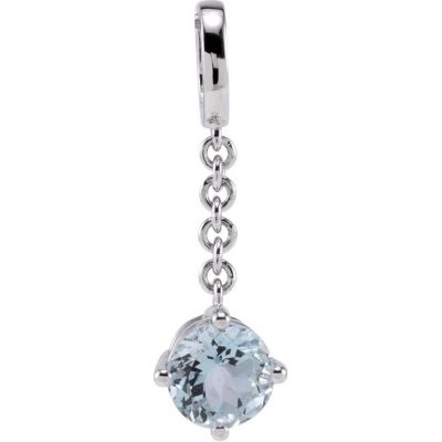 Genuine Aquamarine Pendant Enhancer