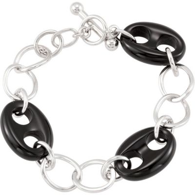 Genuine Onyx Marine Link Bracelet 