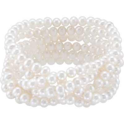 Freshwater Cultured Pearl Stetch Bracelet 