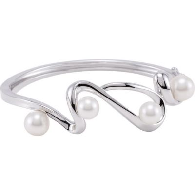 Freshwater Cultured Pearl Bangle Bracelet 