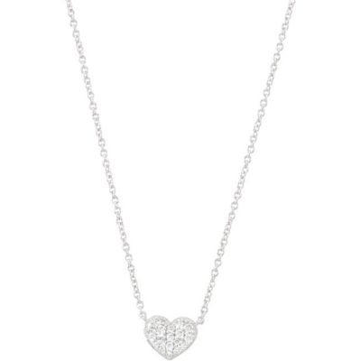 1/10 ct tw Diamond Heart 18