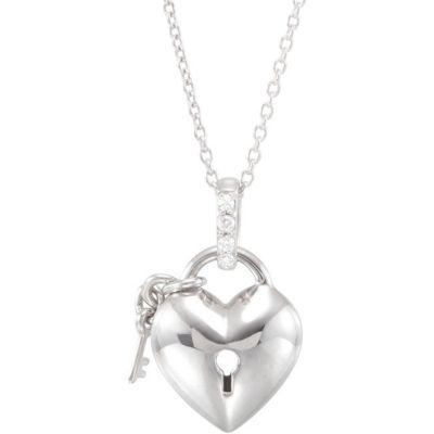 .05 ct tw Diamond Heart 18