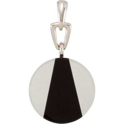 Genuine Clear Quartz & Onyx 18
