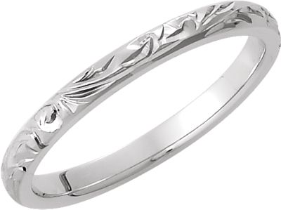 2mm Hand-Engraved Band