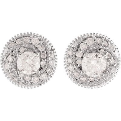 3/4 ct tw Diamond Earrings