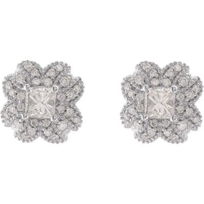 3/4 ct tw Diamond Earrings