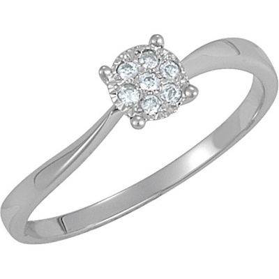 Diamond Cluster Ring