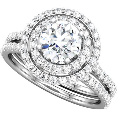 Semi-mount Engagement Ring or Matching Band