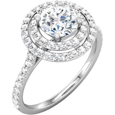 Semi-Mount Engagement Ring or Matching Band