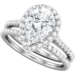 Semi-mount Engagement Ring or Matching Band