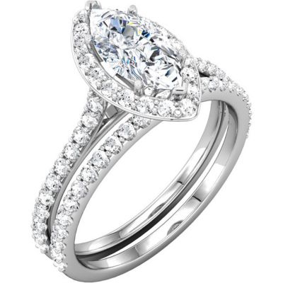 Semi-mount Engagement Ring or Matching Band