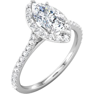 Semi-Mount Engagement Ring or Matching Band