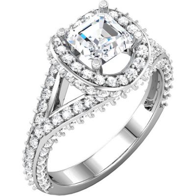 Semi-Mount Engagement Ring or Matching Band