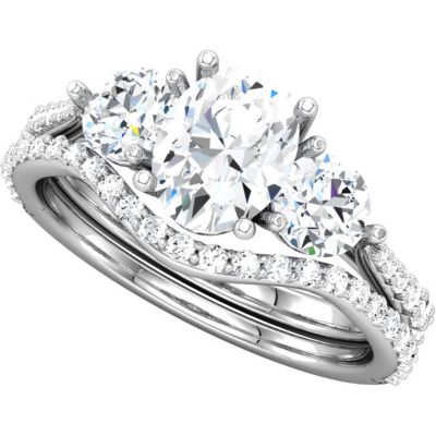 Semi-mount Engagement Ring or Matching Band
