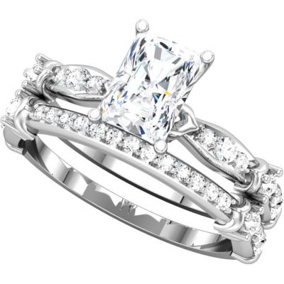 Semi-Mount Engagement Ring or Matching Band