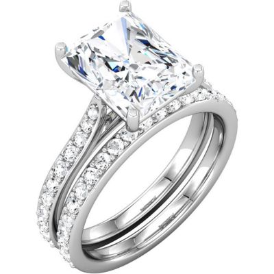 Semi-Mount Engagement Ring or Matching Band
