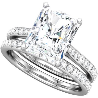 Semi-Mount Engagement Ring or Matching Band