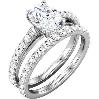 Semi-Mount Engagement Ring or Matching Band