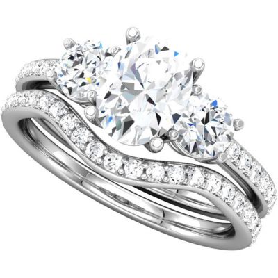 Semi-mount Engagement Ring or Matching Band