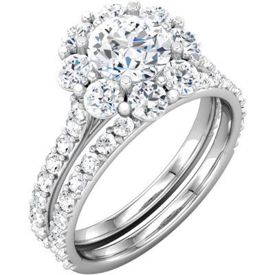 Semi-mount Engagement Ring or Matching Band