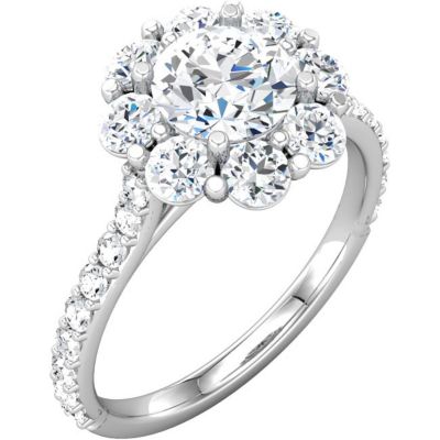 Semi-Mount Engagement Ring or Matching Band