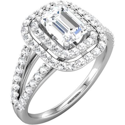 Semi-Mount Engagement Ring or Matching Band
