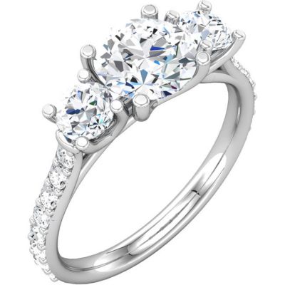 Semi-mount Engagement Ring 