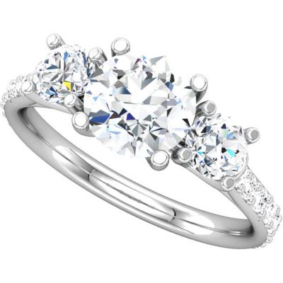 Semi-mount Engagement Ring or Matching Band