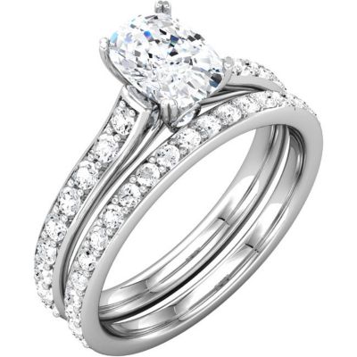 Semi-Mount Engagement Ring or Matching Band