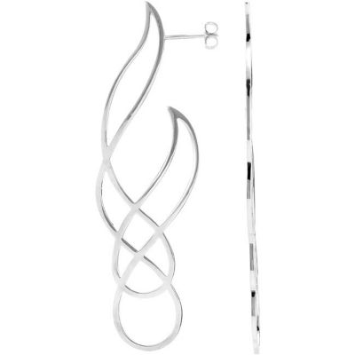 Precious Metal Fashion Earrings with Backs