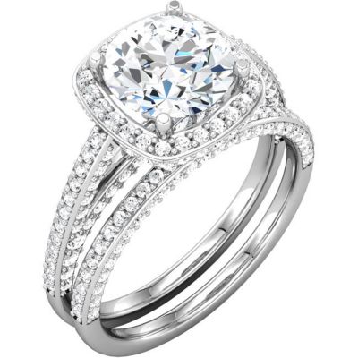 Semi-mount Engagement Ring or Matching Band