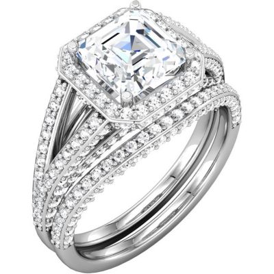 Semi-Mount Engagement Ring or Matching Band