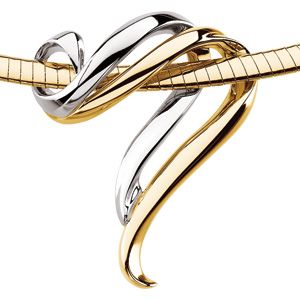 Two Tone Fashion Chain Slide