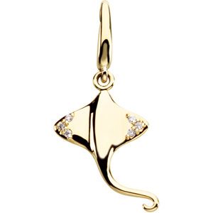 .03 ct tw Diamond Stingray Charm