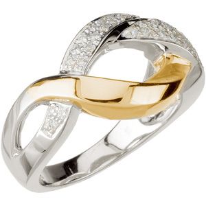 1/6 ct tw Freeform Diamond Ring