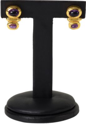 Black Leatherette Short Earring Stand Display
