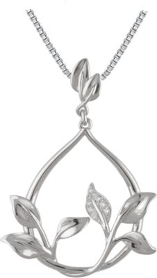 Diamond Leaf Design Necklace